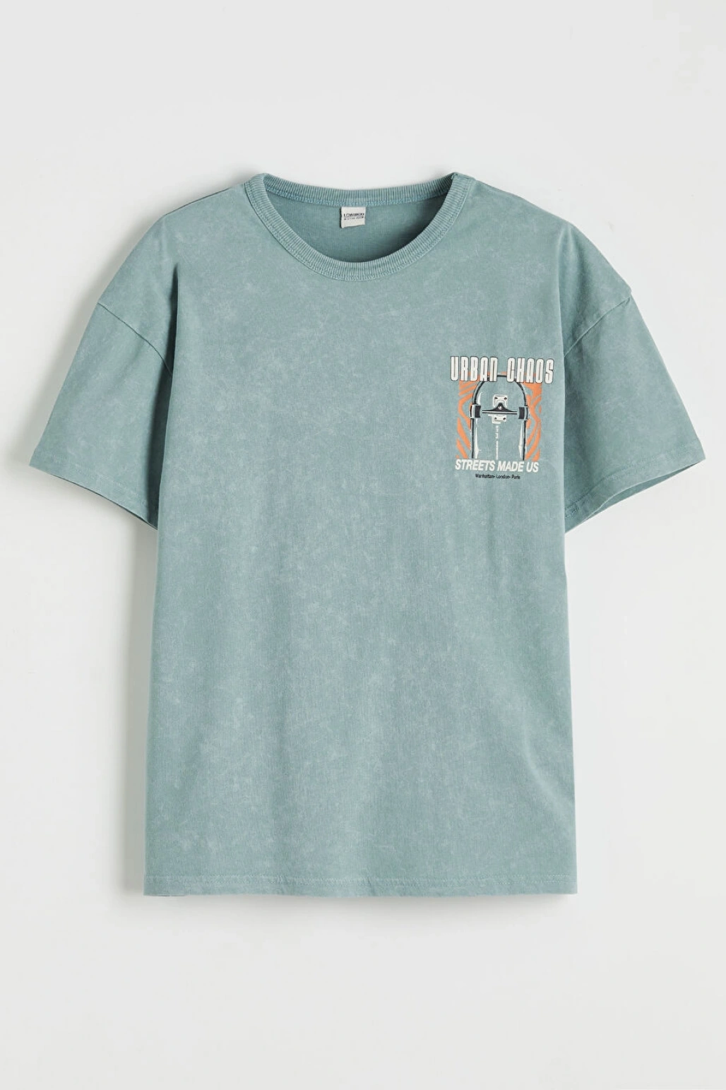 LCW Kids Yeşil Baskılı Erkek Çocuk Tişört