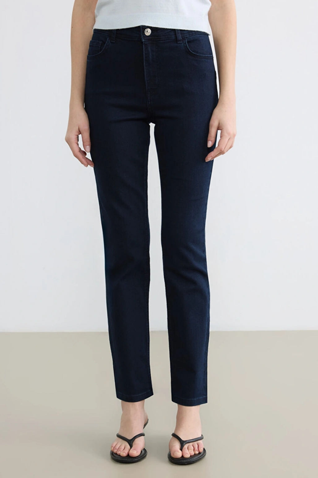 LCWAIKIKI Classic Siyah Slim Fit Kadın Jean Pantolon