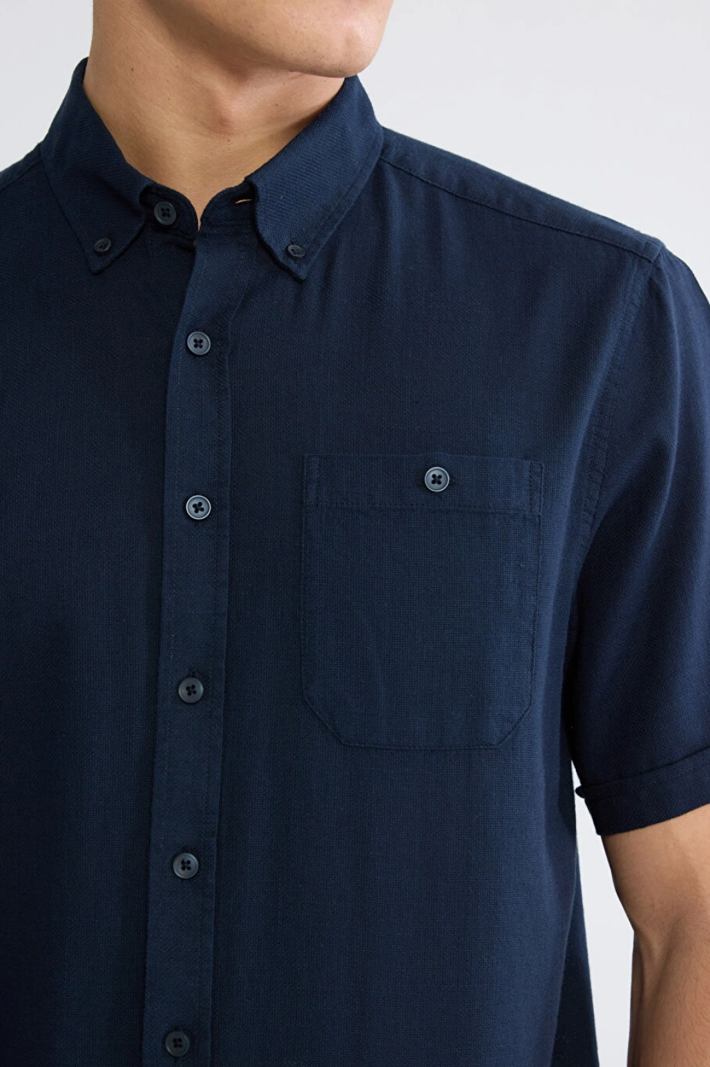 LCWAIKIKI Classic Lacivert Regular Fit Poplin Erkek Gömlek