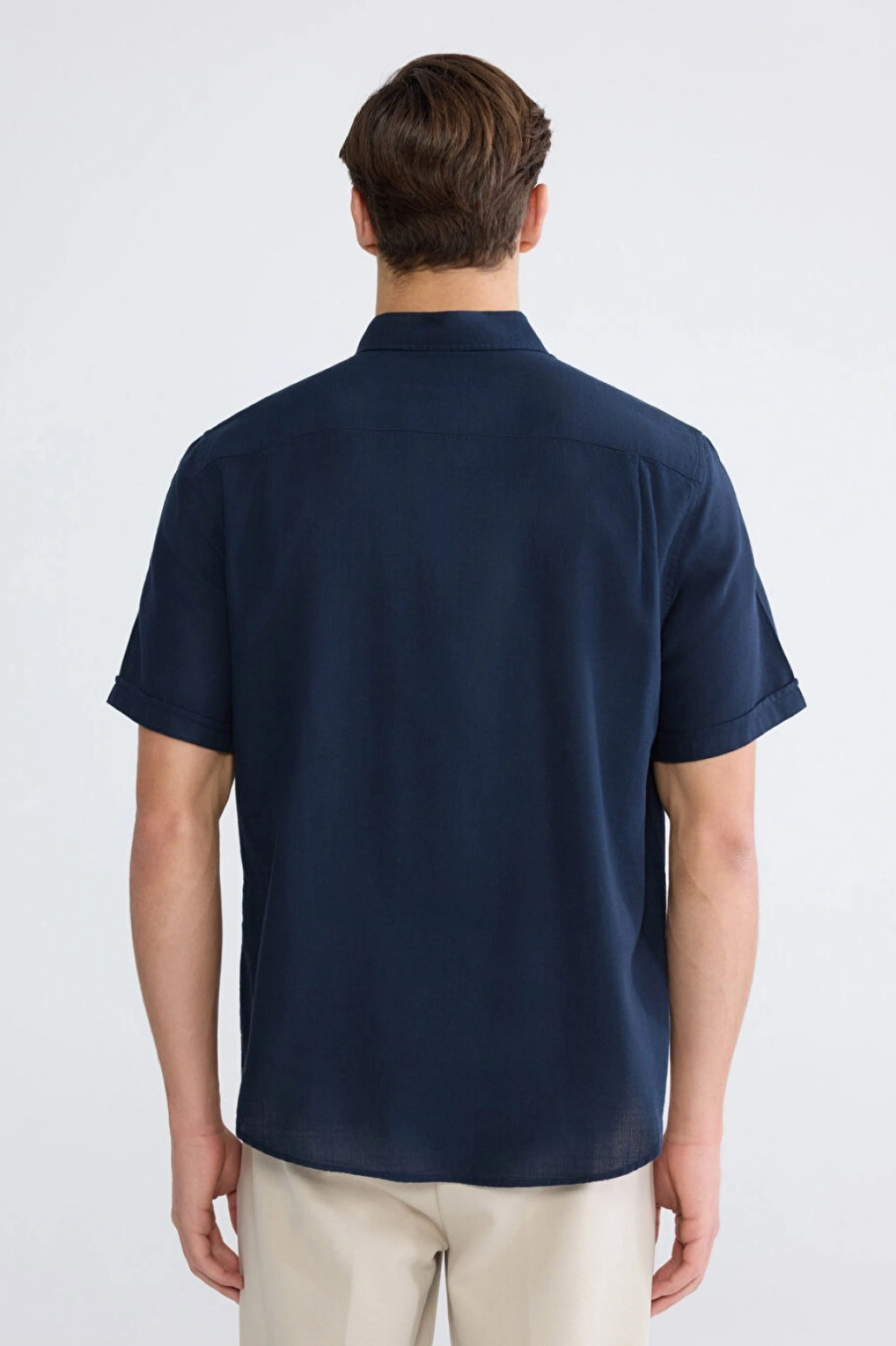 LCWAIKIKI Classic Lacivert Regular Fit Poplin Erkek Gömlek