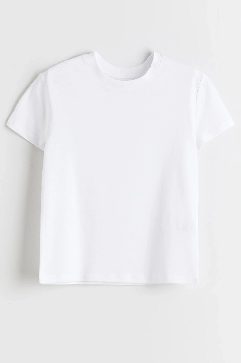 LCW Kids Beyaz Kız Çocuk Bisiklet Yaka Tişört