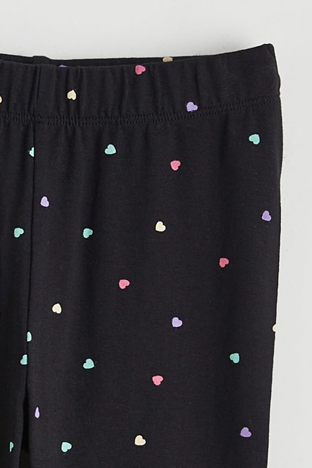 LCW Kids Siyah Desenli Kız Çocuk Tayt