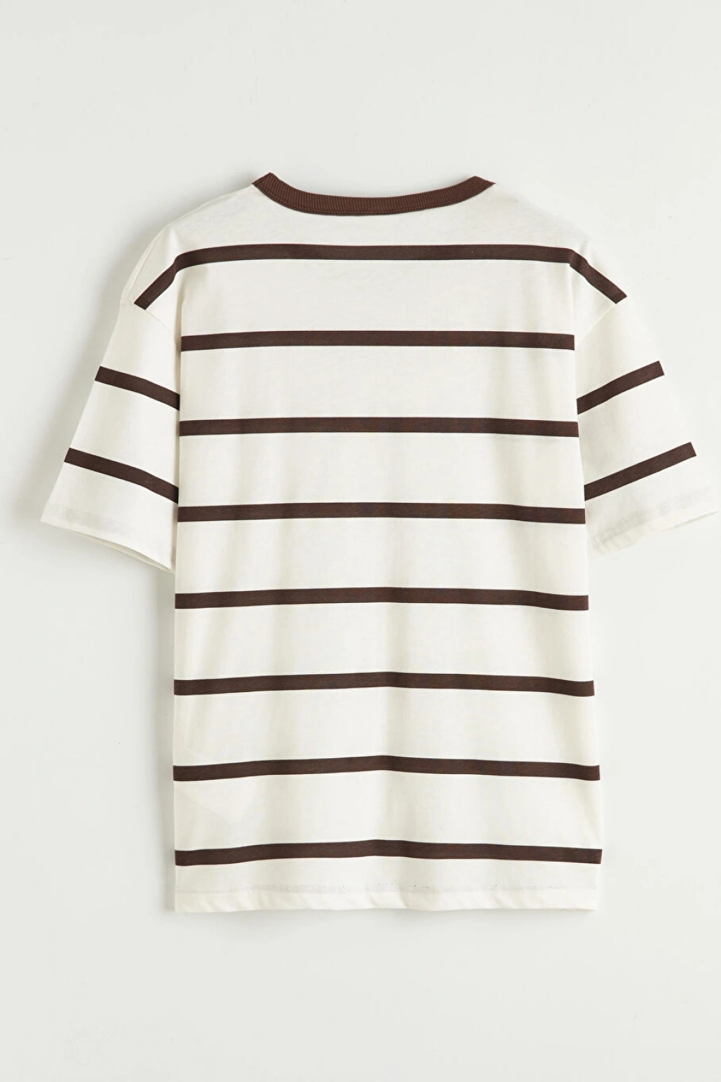LCW Kids Kahverengi Çizgili Erkek Çocuk Tişört Ve Şort