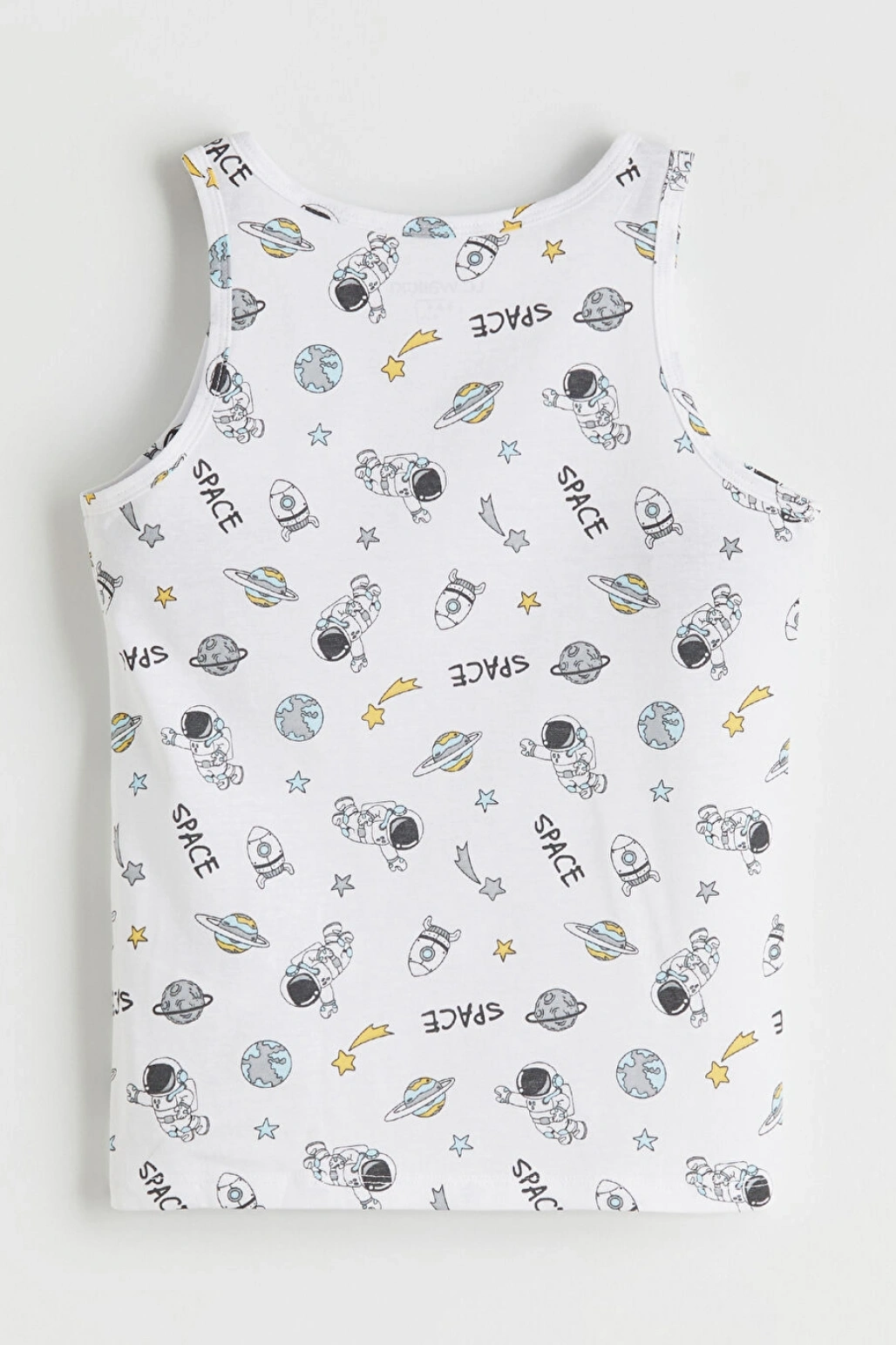 LCW Kids Beyaz Baskılı Erkek Çocuk Atlet 2li