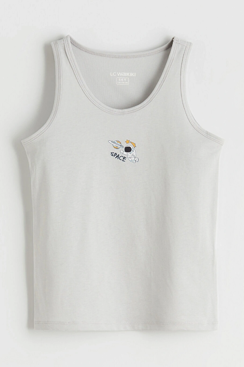 LCW Kids Beyaz Baskılı Erkek Çocuk Atlet 2li