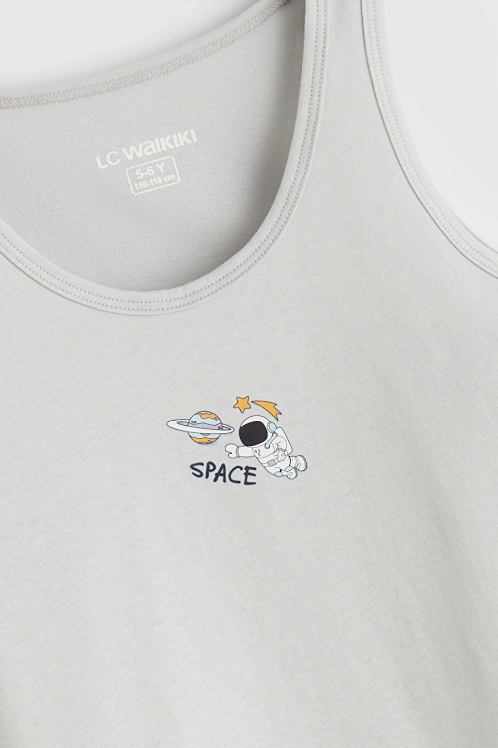 LCW Kids Beyaz Baskılı Erkek Çocuk Atlet 2li