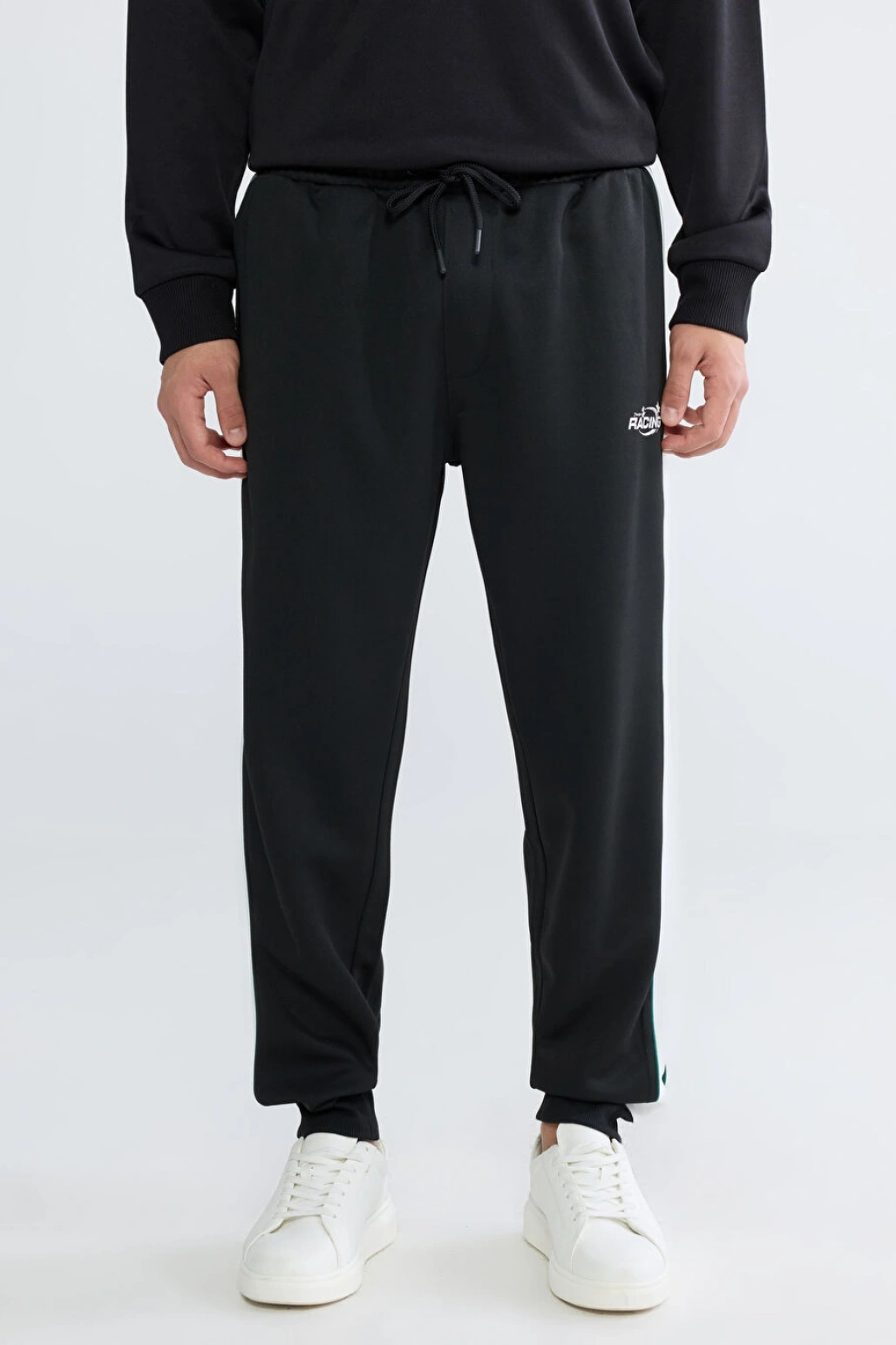 XSIDE Siyah Regular Fit Erkek Jogger Eşofman Altı