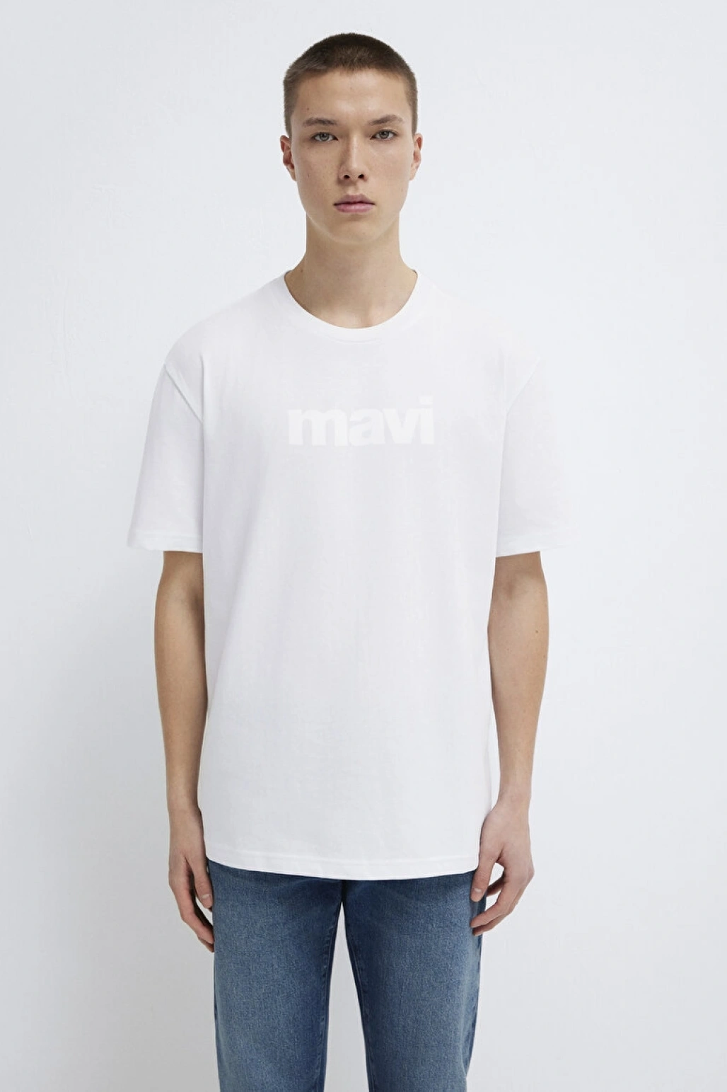 MAVİ BASKILI TİŞÖRT Siyah, XXL