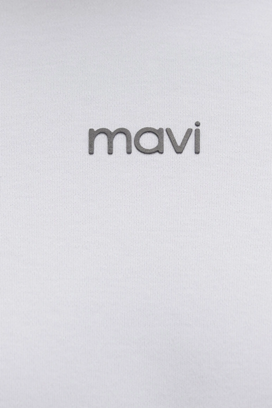 Mavi Logo Baskılı İnterlok Mavi Tişört