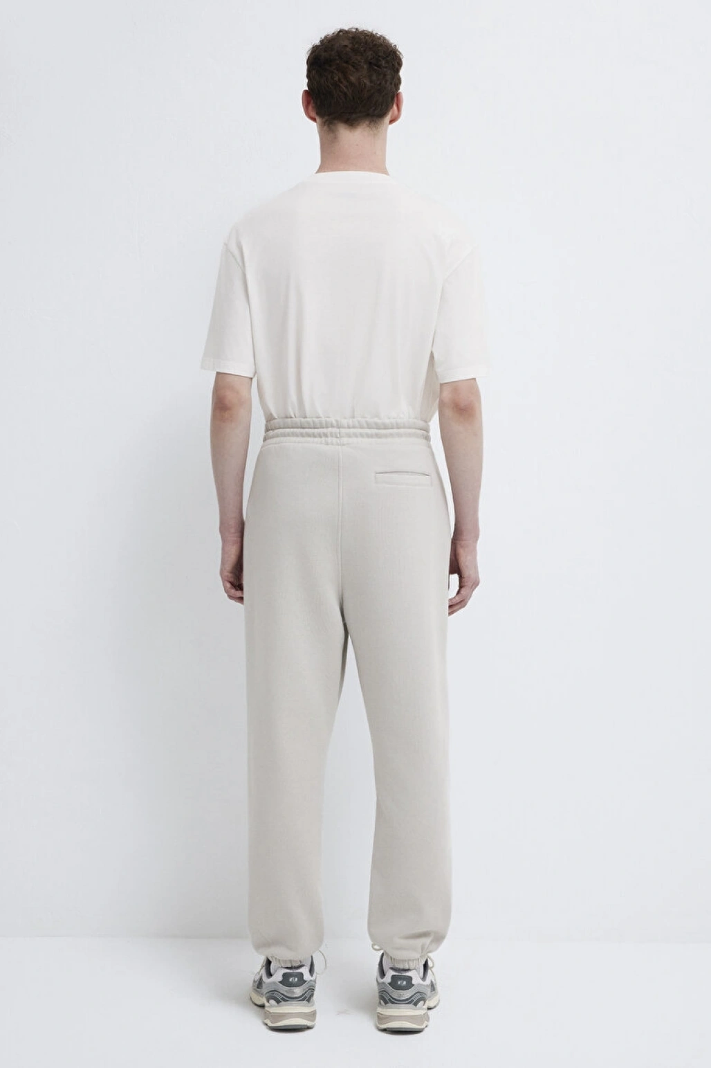 Mavi Logo Baskılı Gri Eşofman Altı