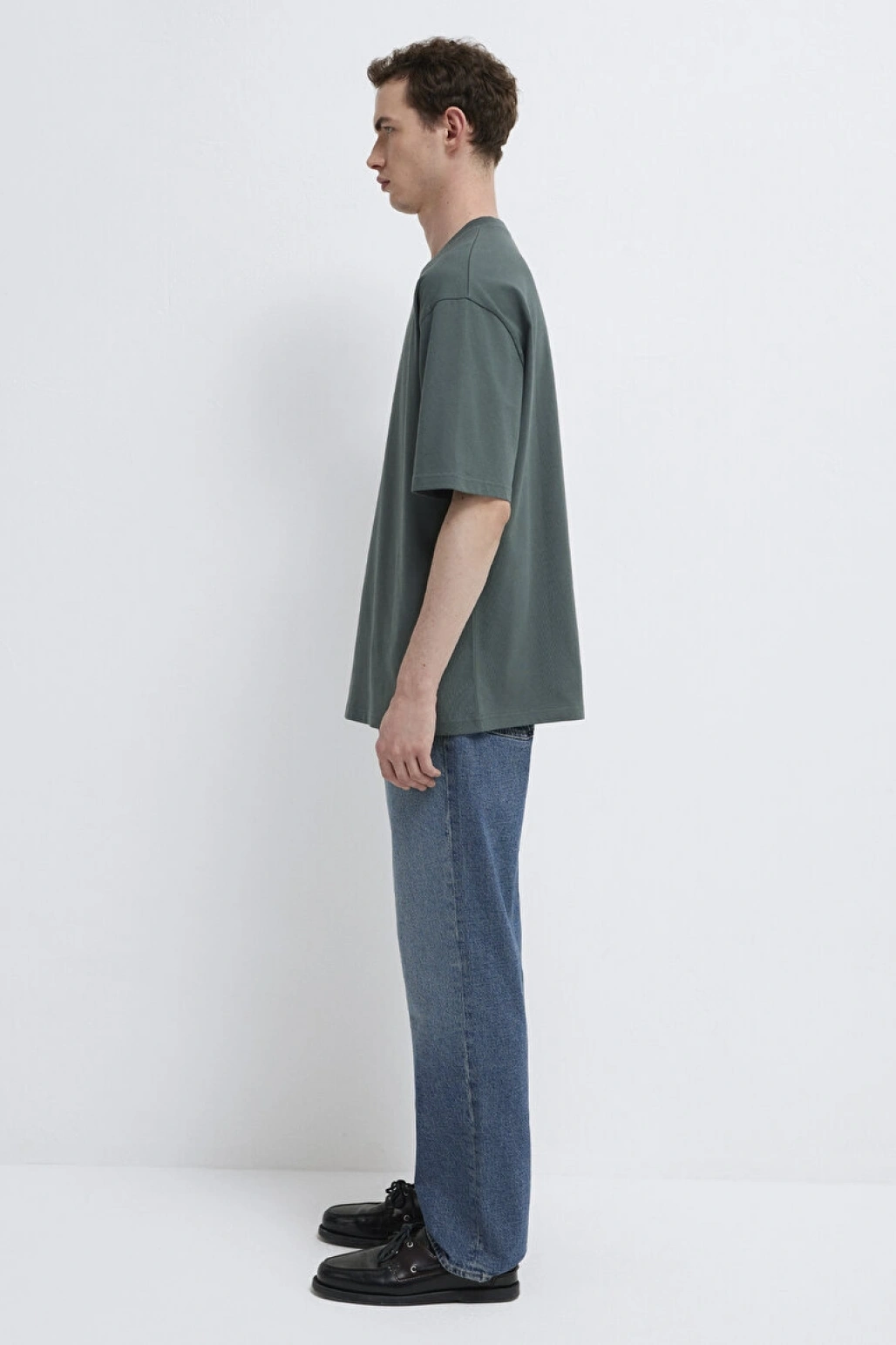 Mavi Logo Yeşil Basic Tişört