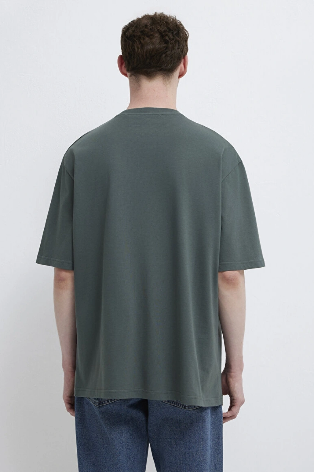 Mavi Logo Yeşil Basic Tişört