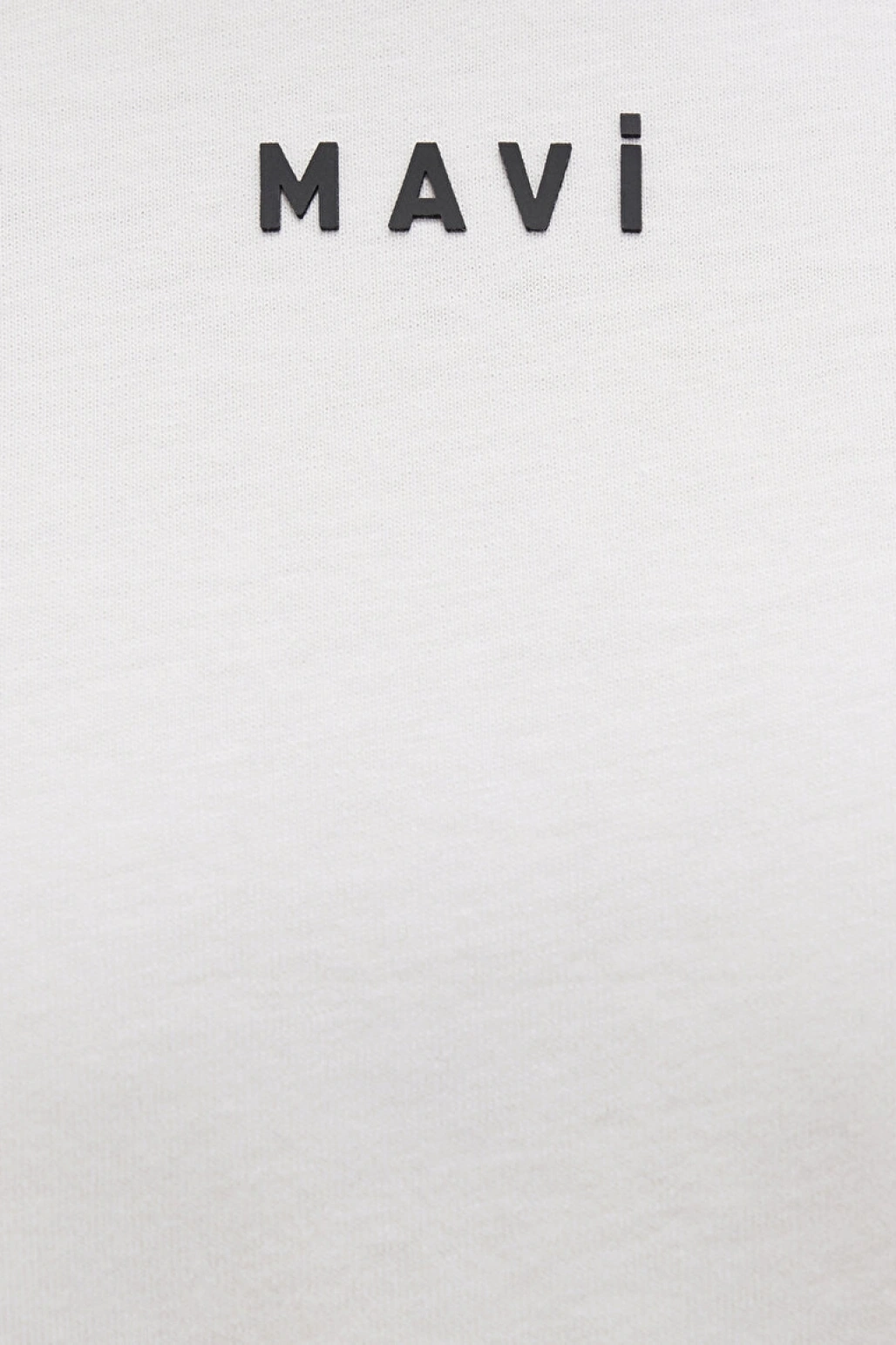 Mavi Logo Baskılı Beyaz Tişört