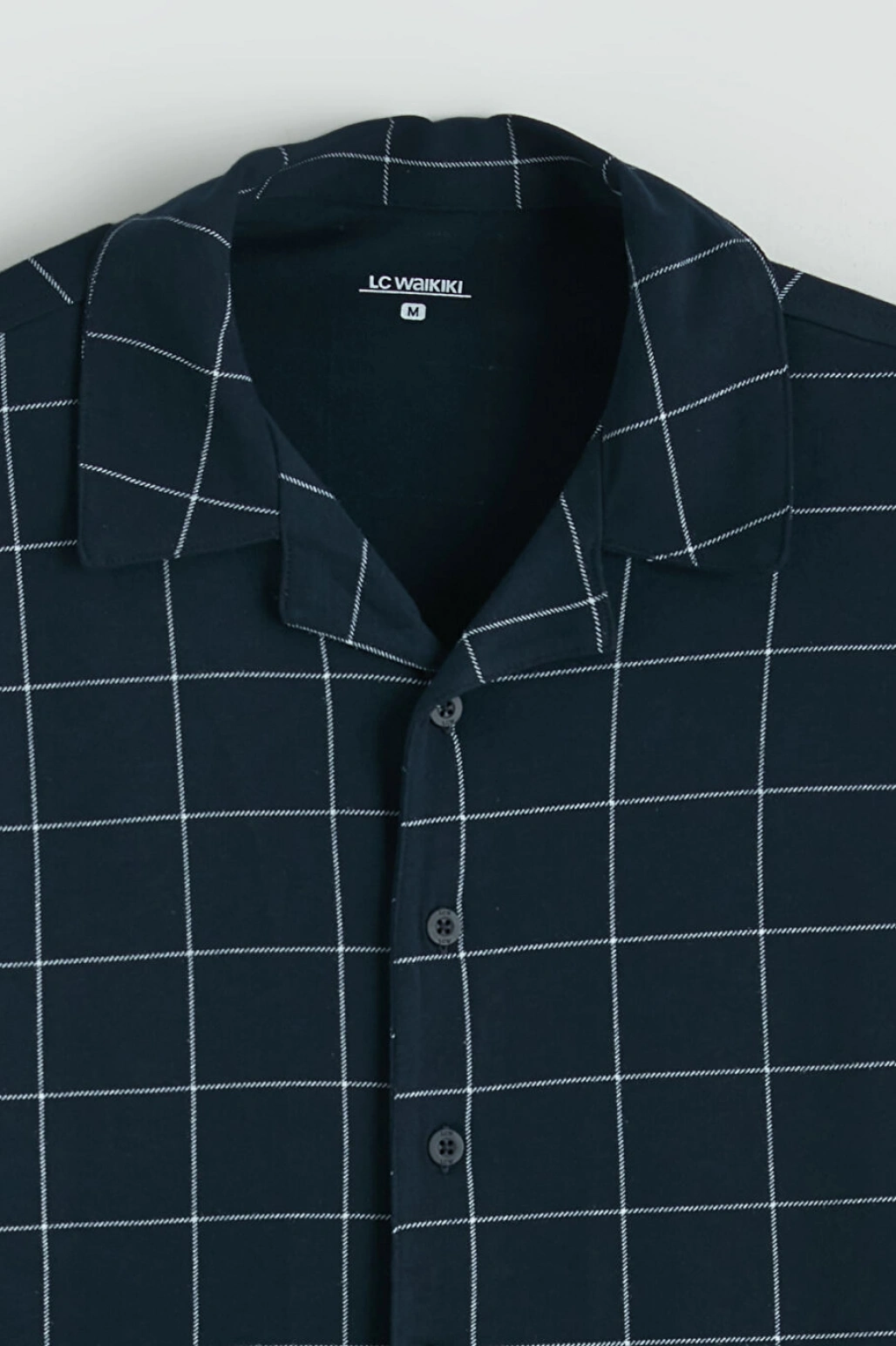 LC WAIKIKI Lacivert Standart Kalıp Ekose Erkek Pijama Takımı