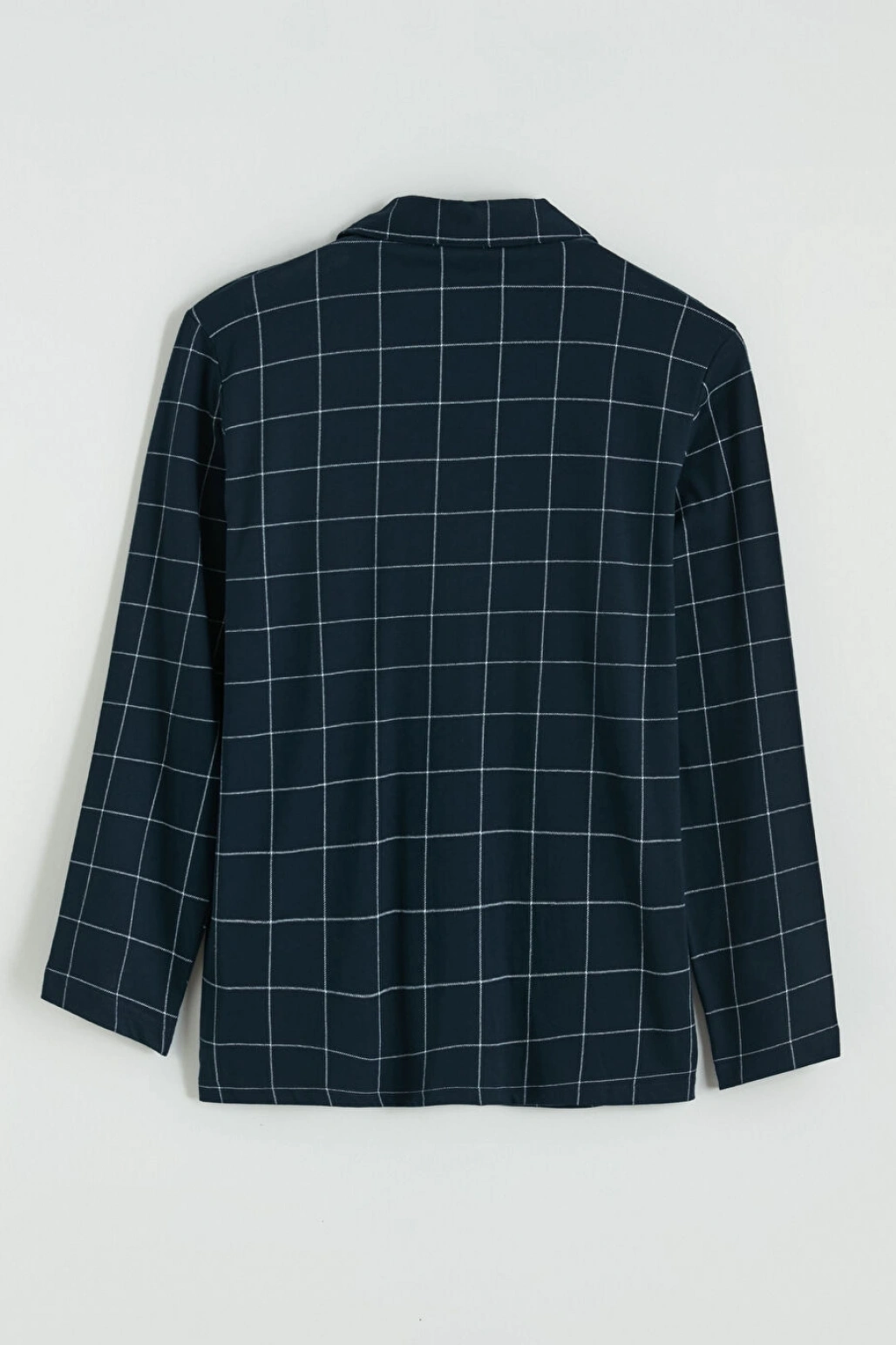 LC WAIKIKI Lacivert Standart Kalıp Ekose Erkek Pijama Takımı