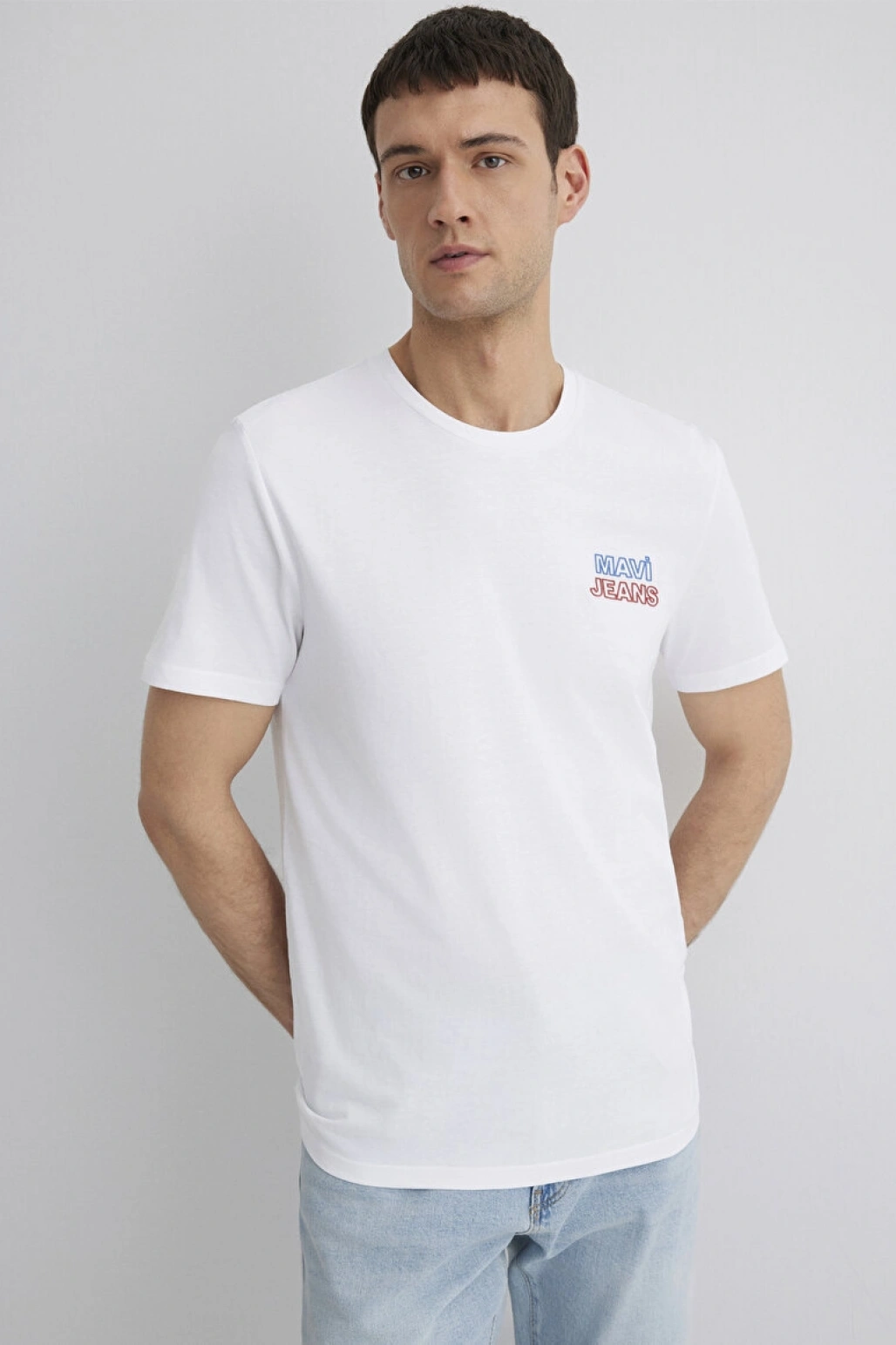 Mavi Jeans Baskılı Beyaz Tişört