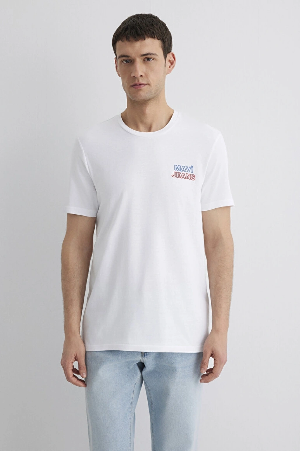 Mavi Jeans Baskılı Beyaz Tişört