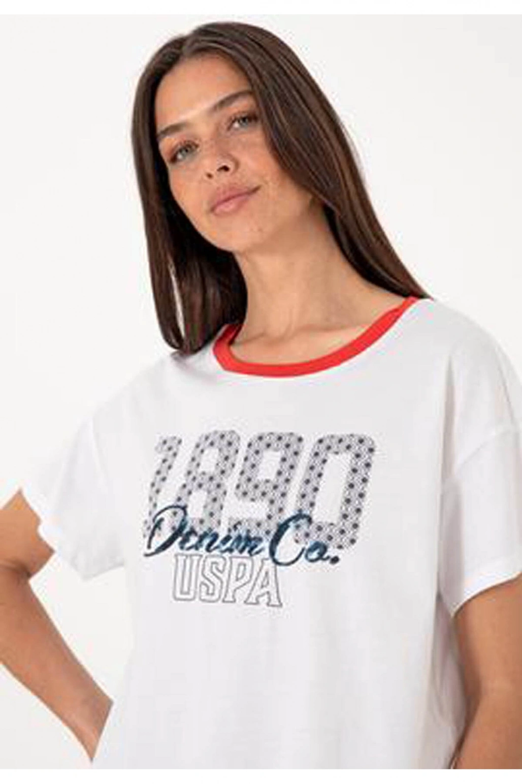 U.S. Polo Assn. U.S. Polo Assn. Gıanna Beyaz Kadın T-Shirt