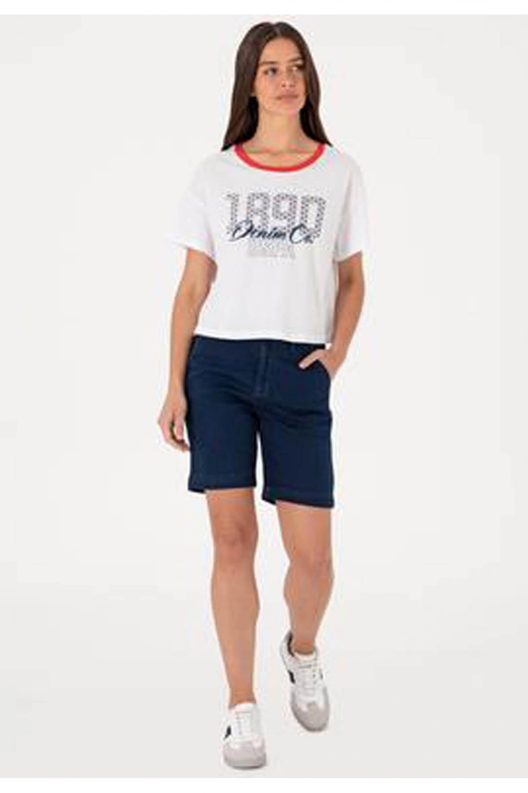 U.S. Polo Assn. U.S. Polo Assn. Gıanna Beyaz Kadın T-Shirt