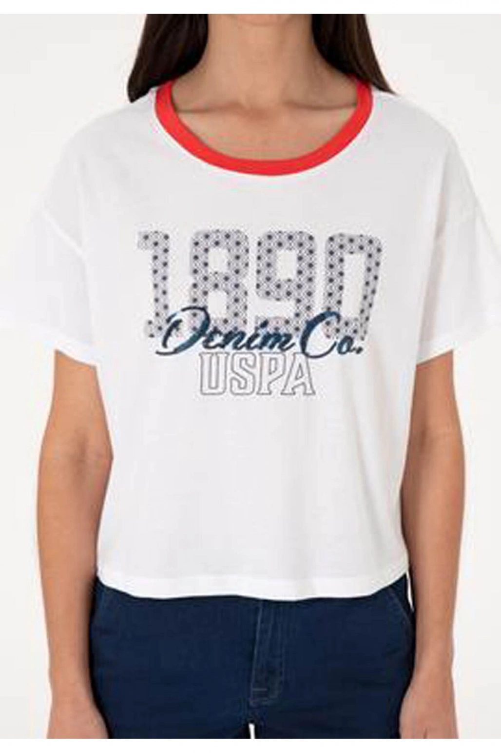 U.S. Polo Assn. U.S. Polo Assn. Gıanna Beyaz Kadın T-Shirt