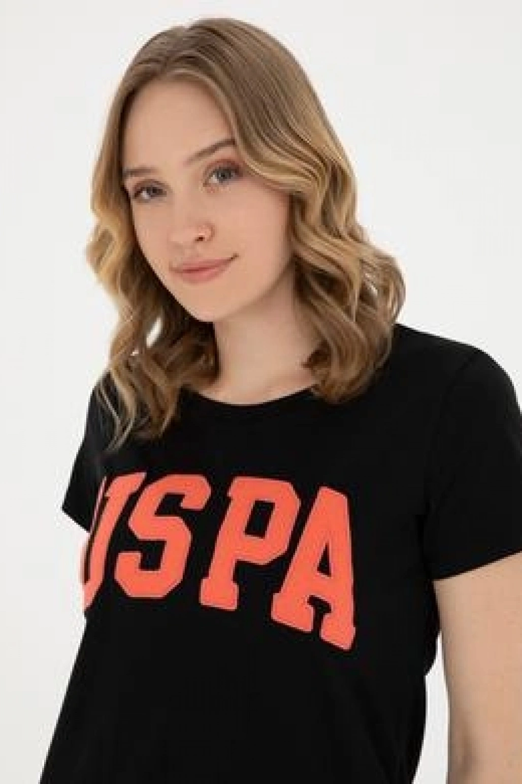 Kadın Siyah Bisiklet Yaka Basic Tişört