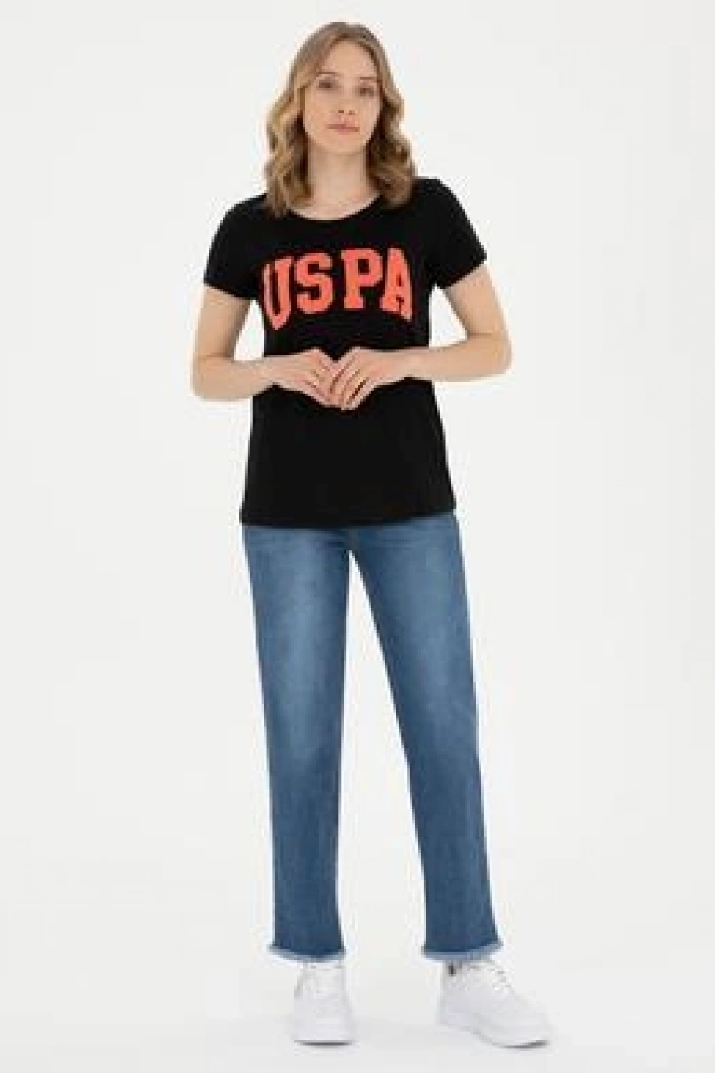 Kadın Siyah Bisiklet Yaka Basic Tişört