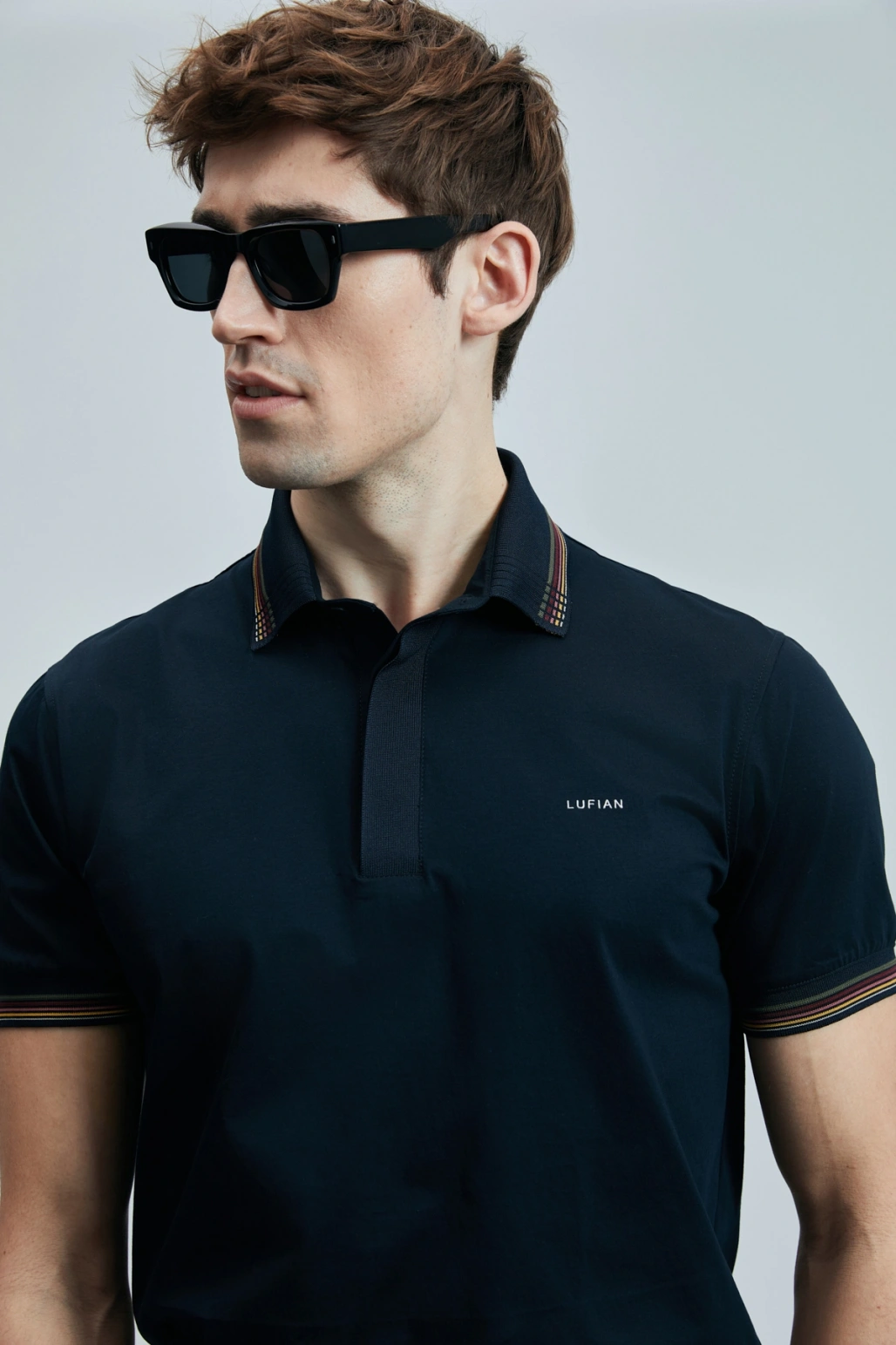 Lufian North Smart Erkek Polo Tişört Koyu Lacivert