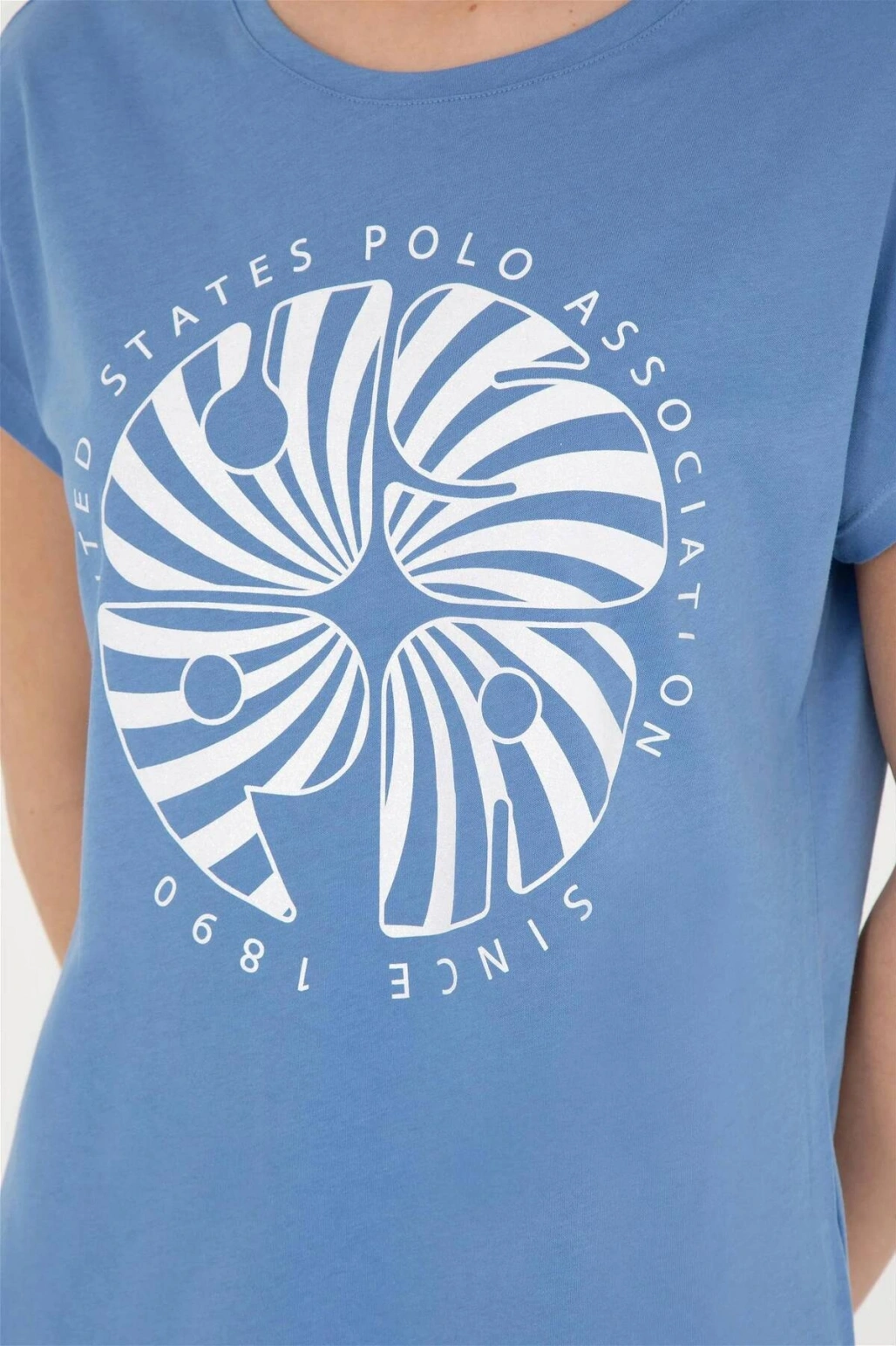 1832036 GOST US Polo Assn Kadın T-shirt KOYU MAVİ