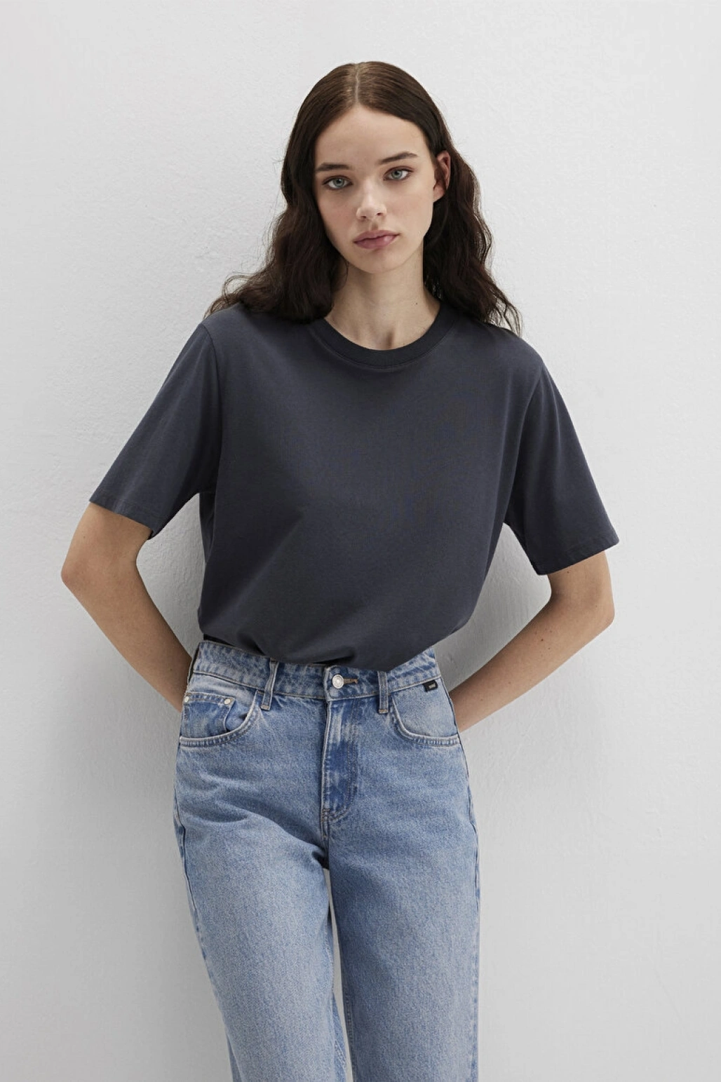 MAVİ Biskilet Yaka Lacivert Basic Tişört