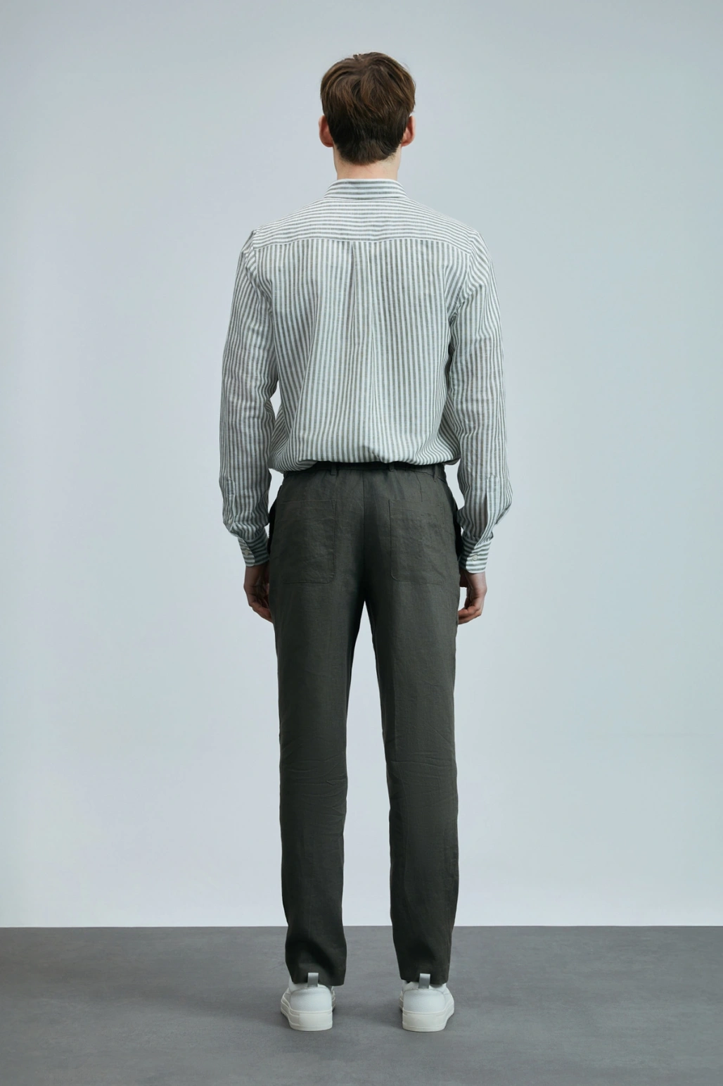 Lufian Karl Smart Erkek Chino Pantolon Slim Fit HAKİ