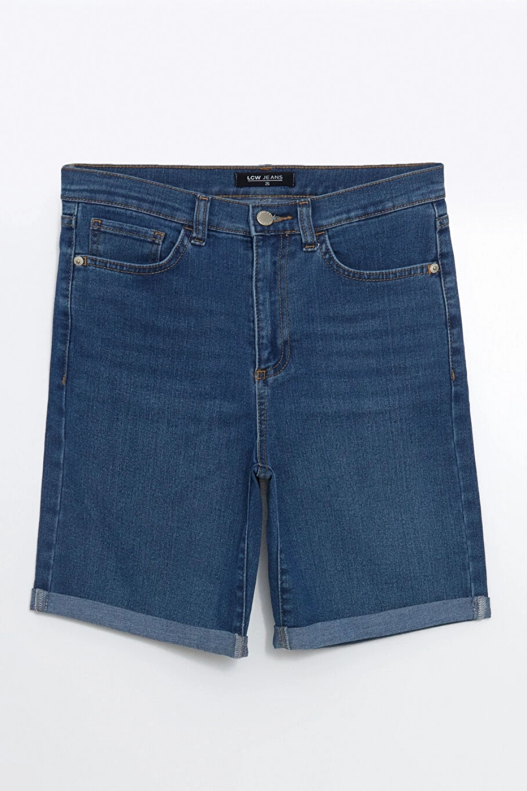 LCW Jeans Indigo Bermuda Fit Kadın Jean Şort