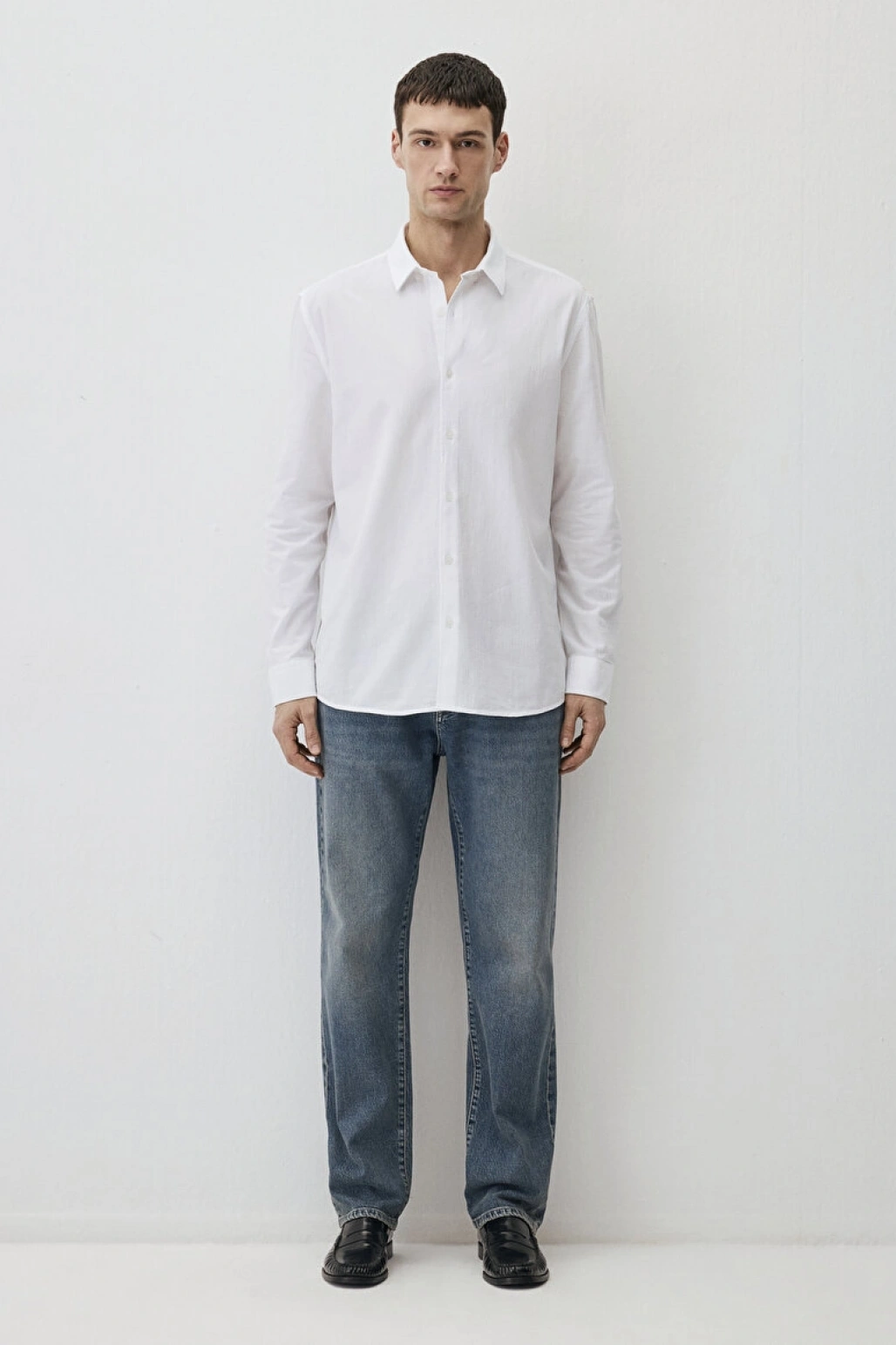Mavi Uzun Kol Erkek Gömlek