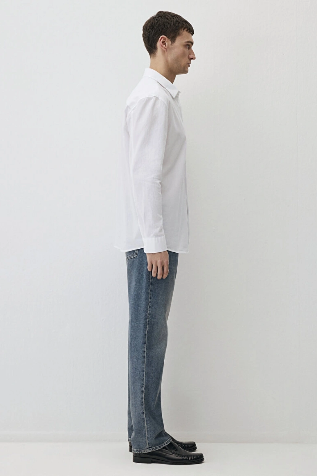 Mavi Uzun Kol Erkek Gömlek