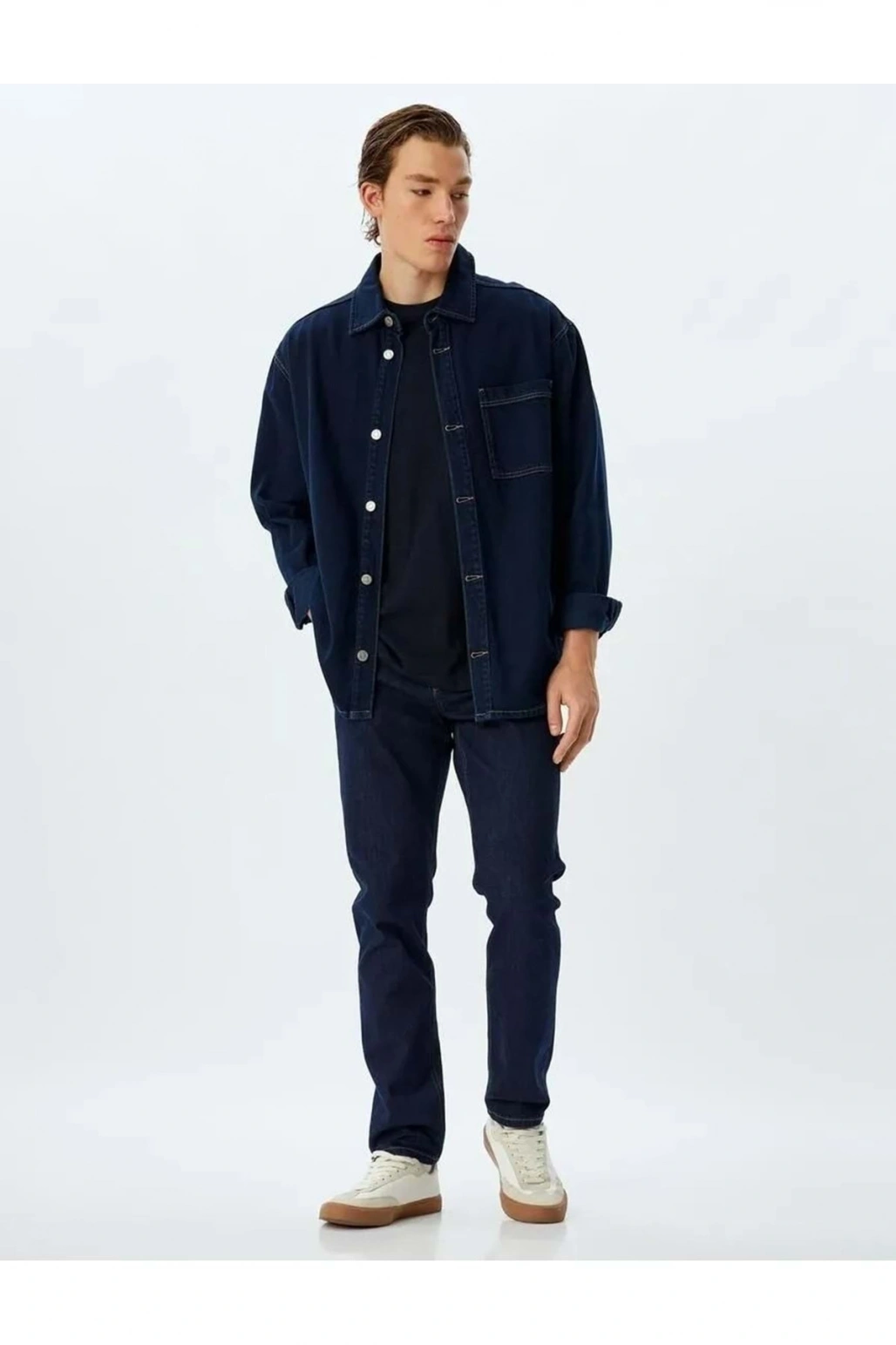 Koton Slim Fit Kot Pantolon - Brad Jean 5wam40112ıd Koyu Indigo