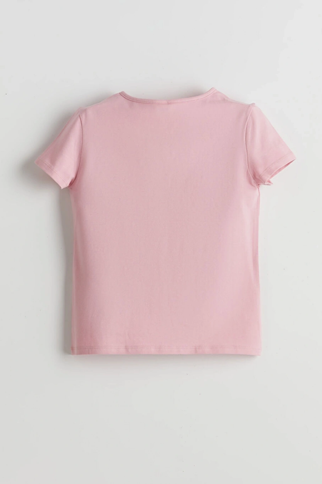 LC Waikiki LCW Kids Bisiklet Yaka Taşlı Kız Çocuk Tişört