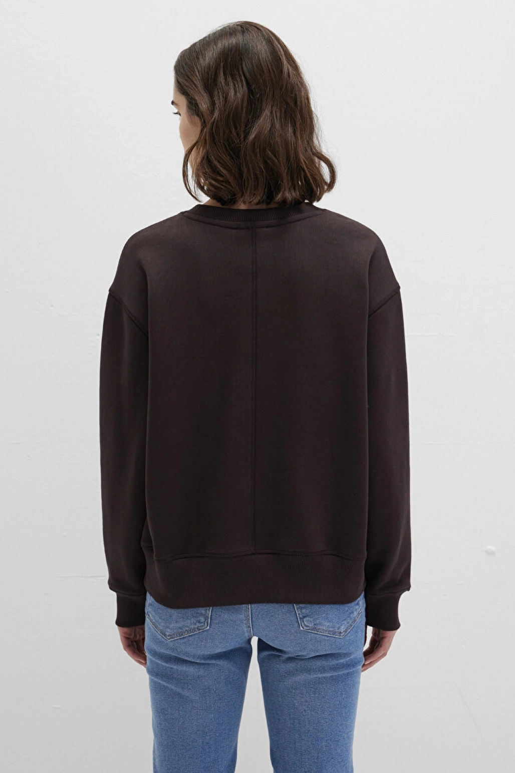 MAVİ Bisiklet Yaka Kahverengi Sweatshirt