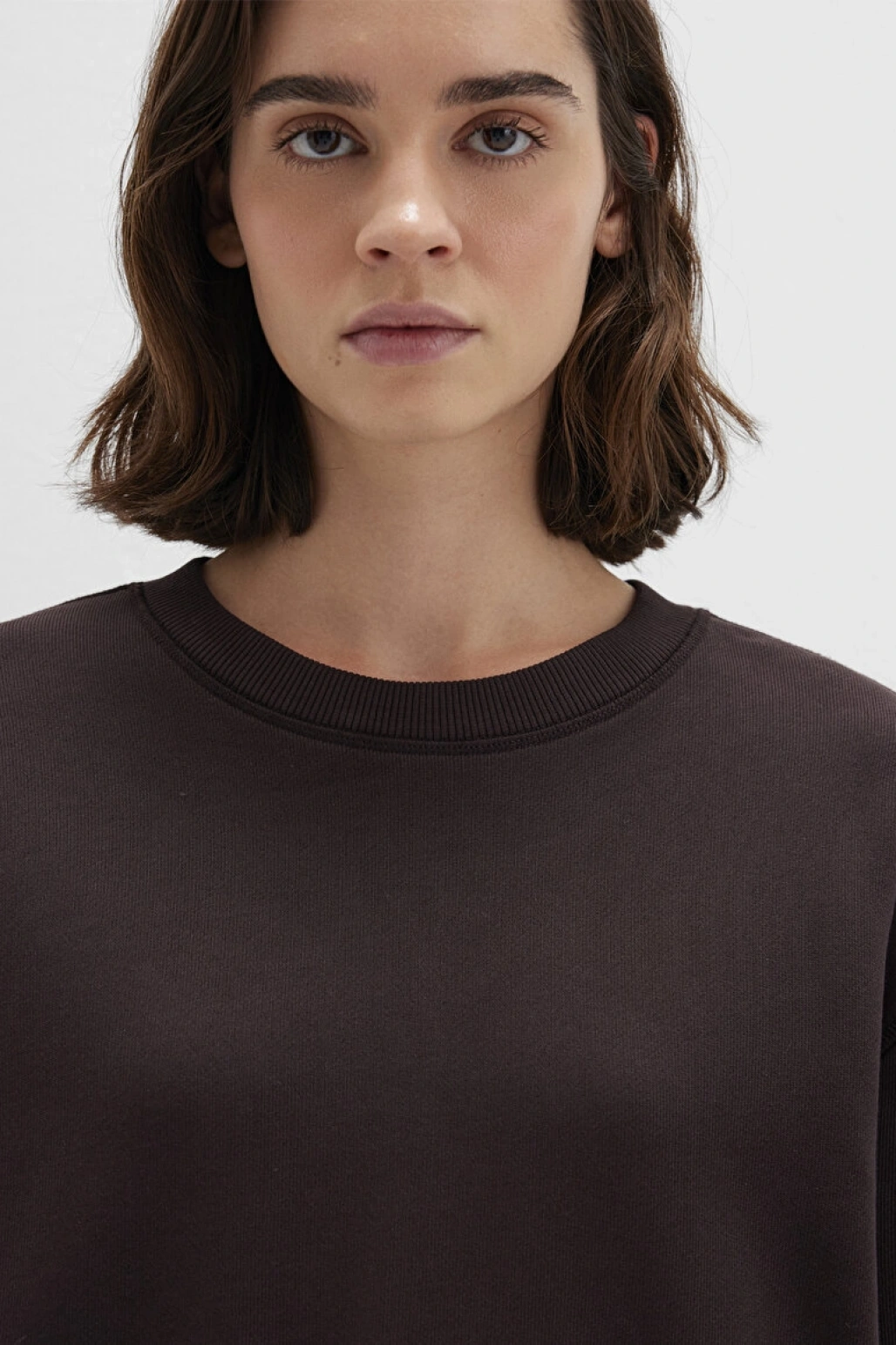 MAVİ Bisiklet Yaka Kahverengi Sweatshirt