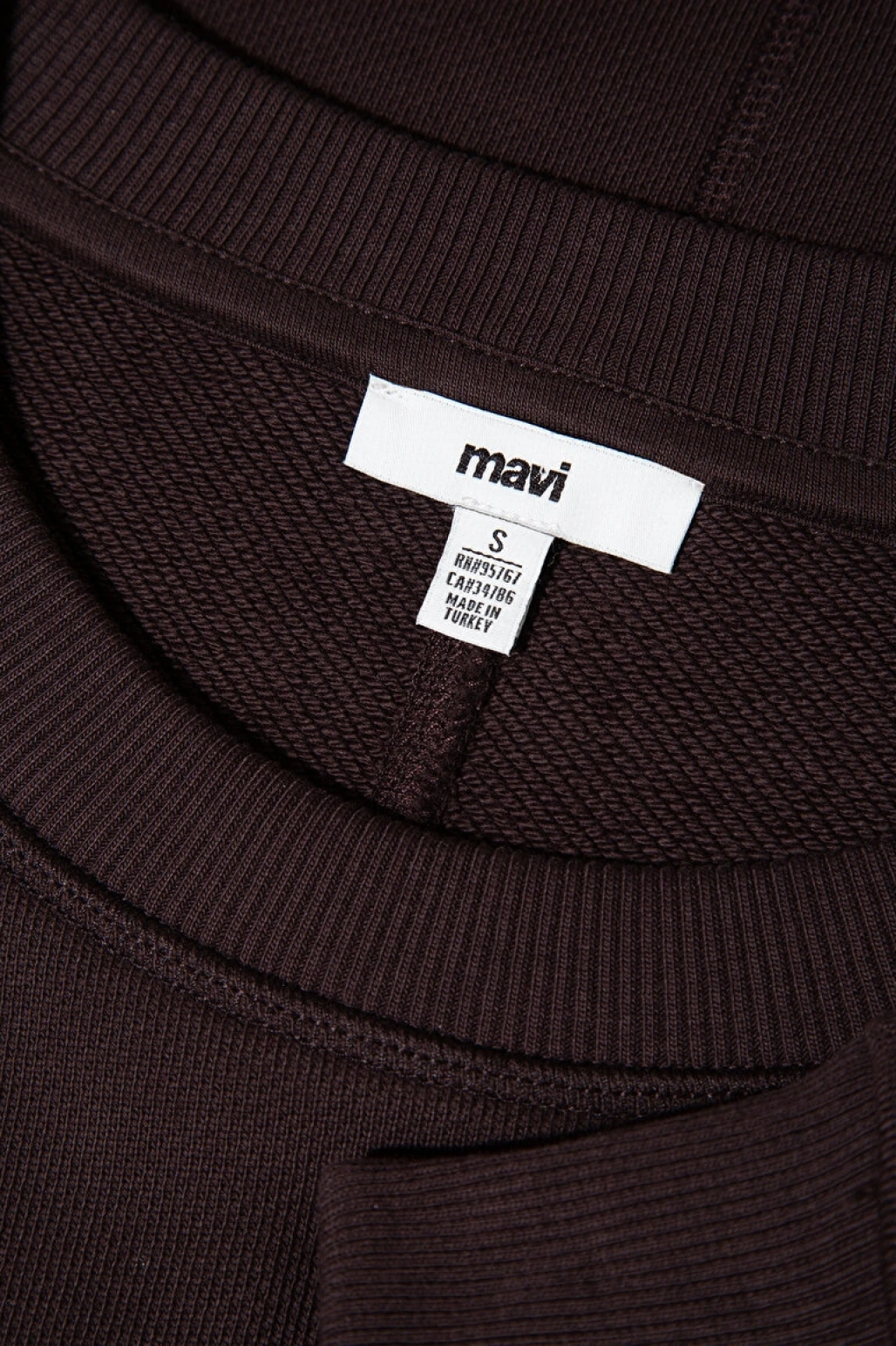 MAVİ Bisiklet Yaka Kahverengi Sweatshirt