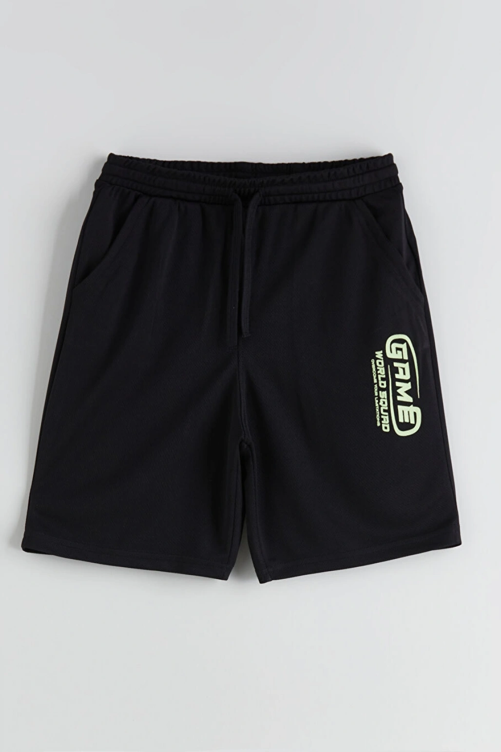 LCW Kids Yeşil Bisiklet Yaka Erkek Çocuk Tişört ve Şort