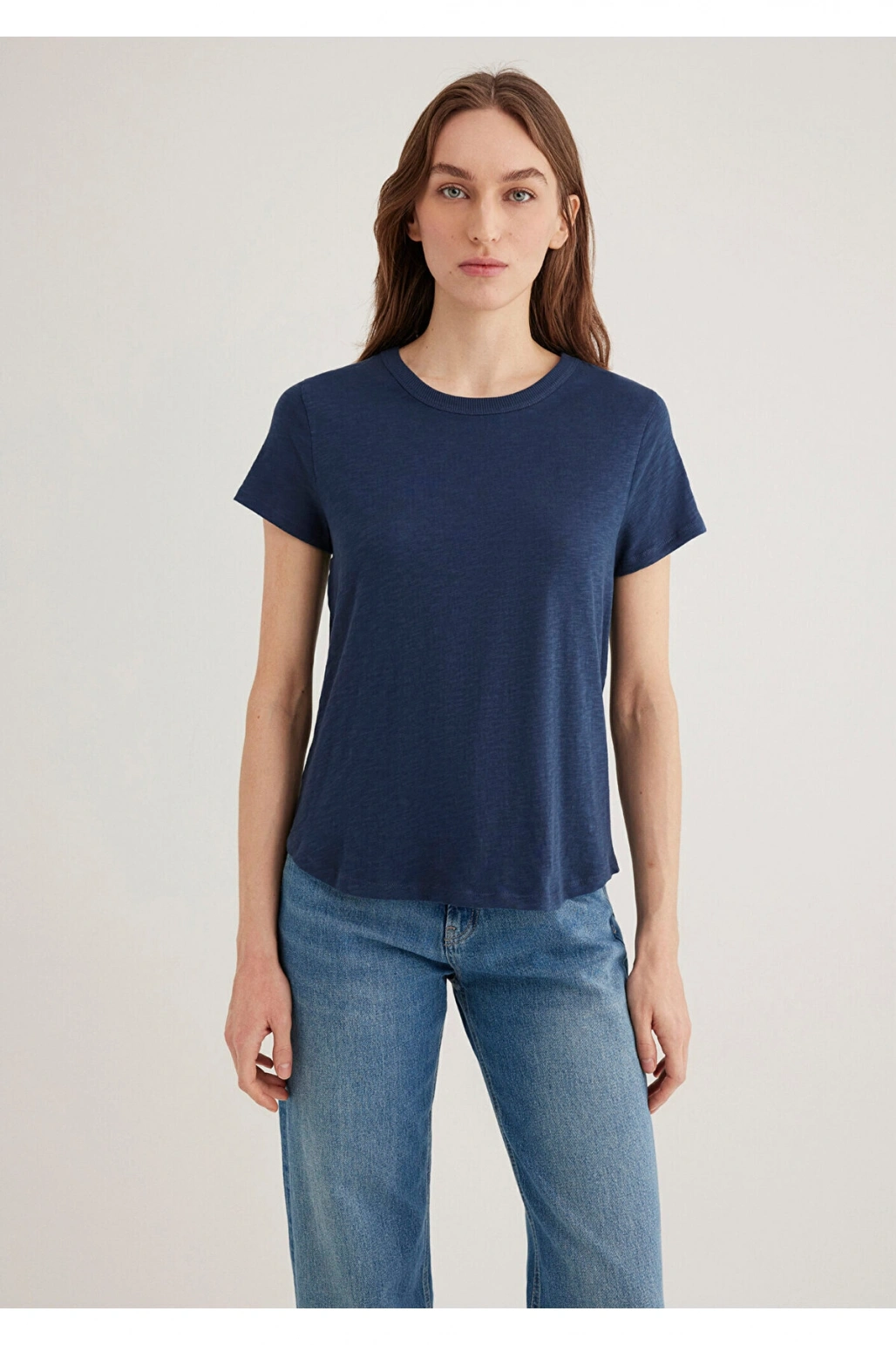 Mavi Lacivert Basic Tişört Regular Fit / Normal Kesim