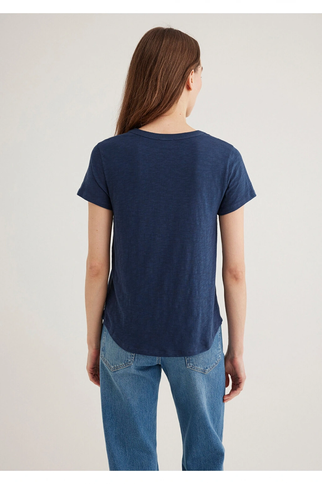 Mavi Lacivert Basic Tişört Regular Fit / Normal Kesim