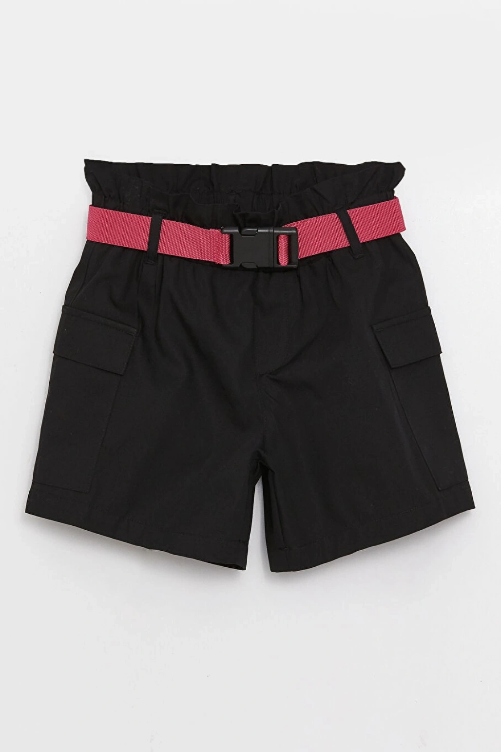 Beli Lastikli Basic Kız Çocuk Şort