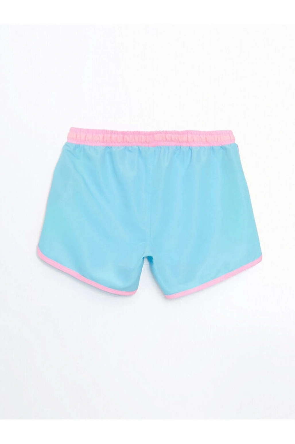 LC Waikiki LCW Kids Mavi Beli Lastikli Hızlı Kuruyan Kız Çocuk Deniz Şortu