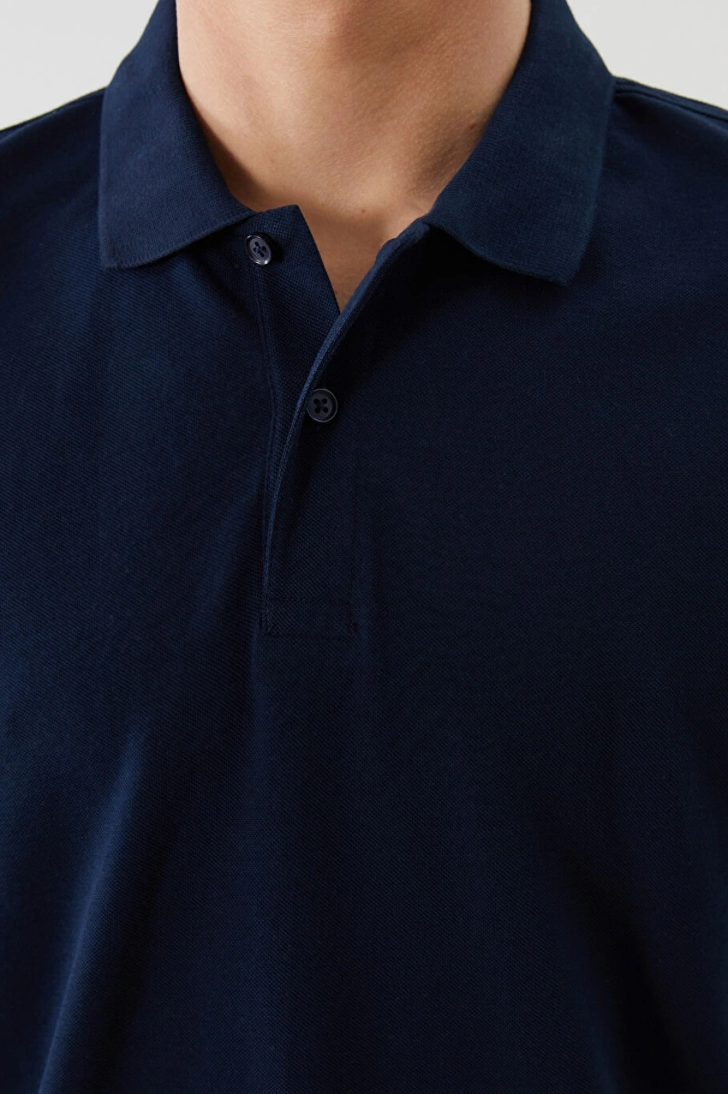 LCWAIKIKI Classic Lacivert Polo Yaka Kısa Kollu Pike Erkek Tişört