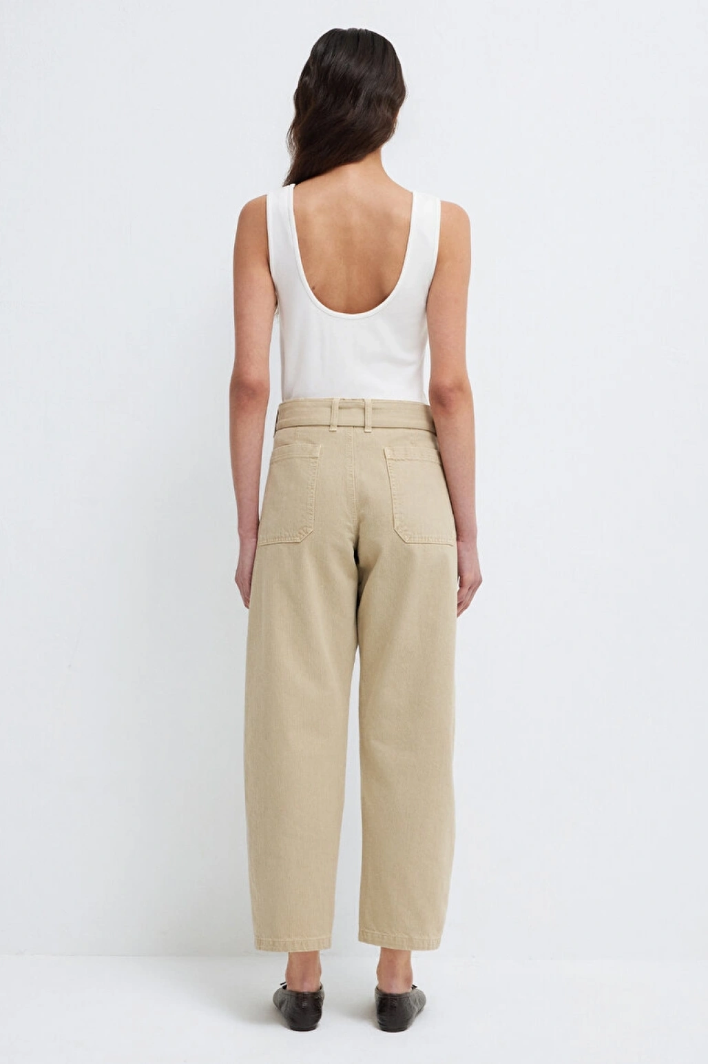 MAVİ Kemerli Bej Pantolon