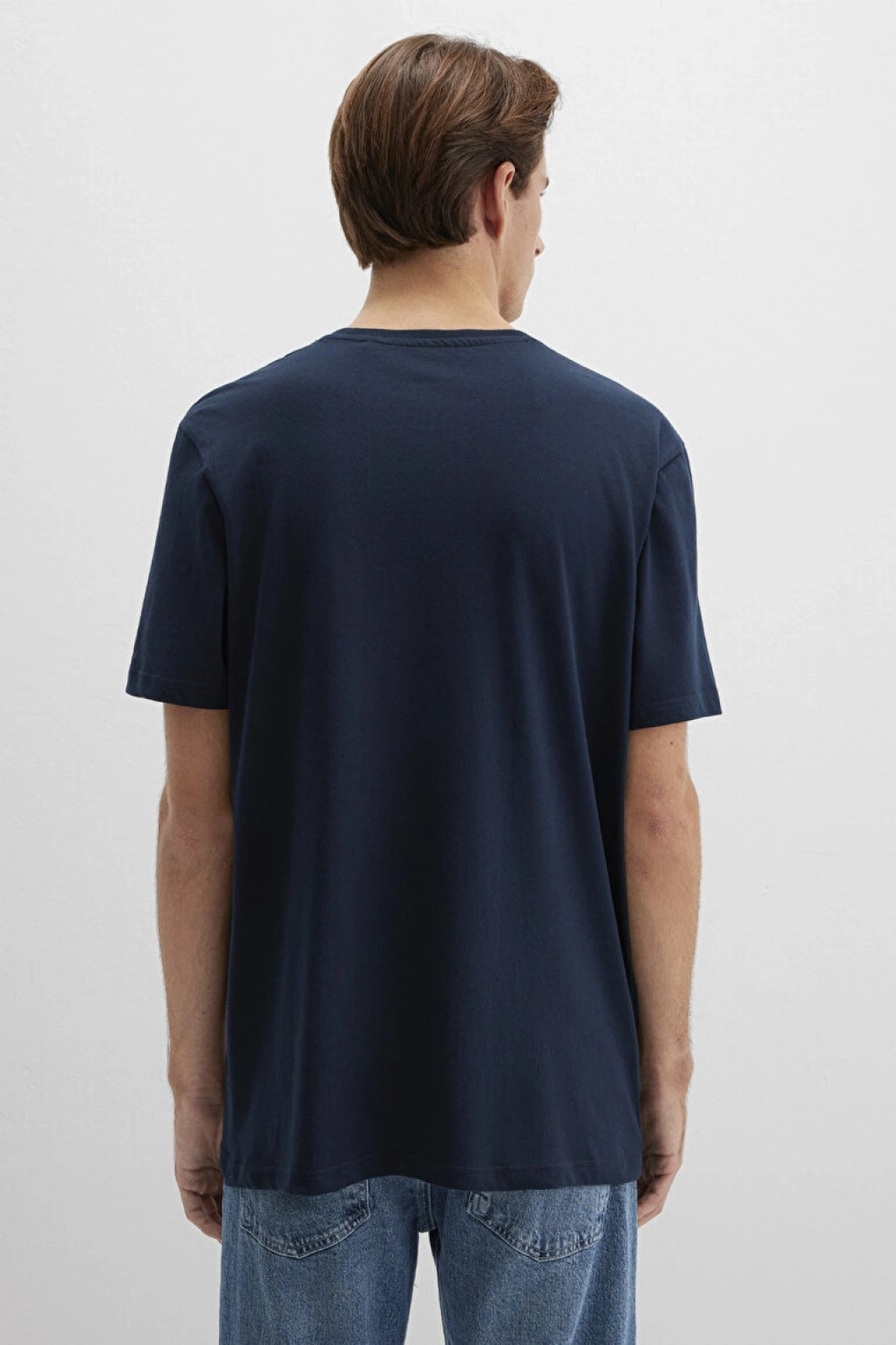 MAVİ İstanbul Baskılı Lacivert Tişört