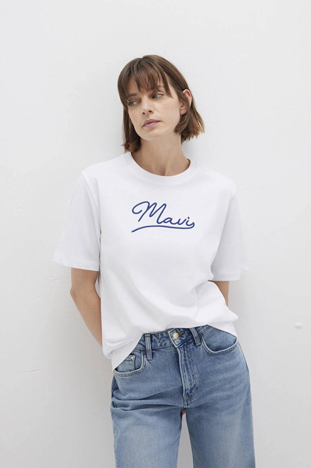 MAVI JEANS BASKILI TİŞÖRT Beyaz