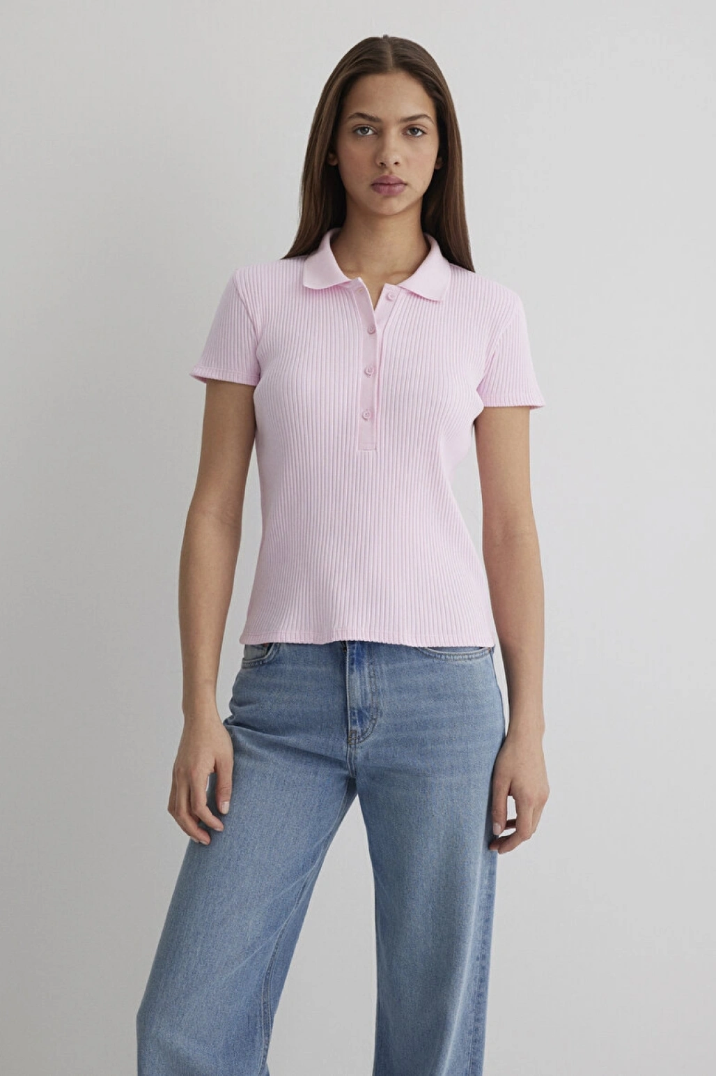 MAVİ POLO YAKA PENYE Pink Lady