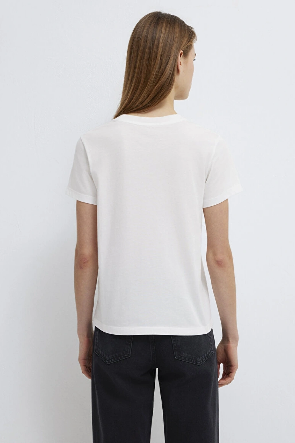 MAVI BASKILI TISÖRT Kırık Beyaz