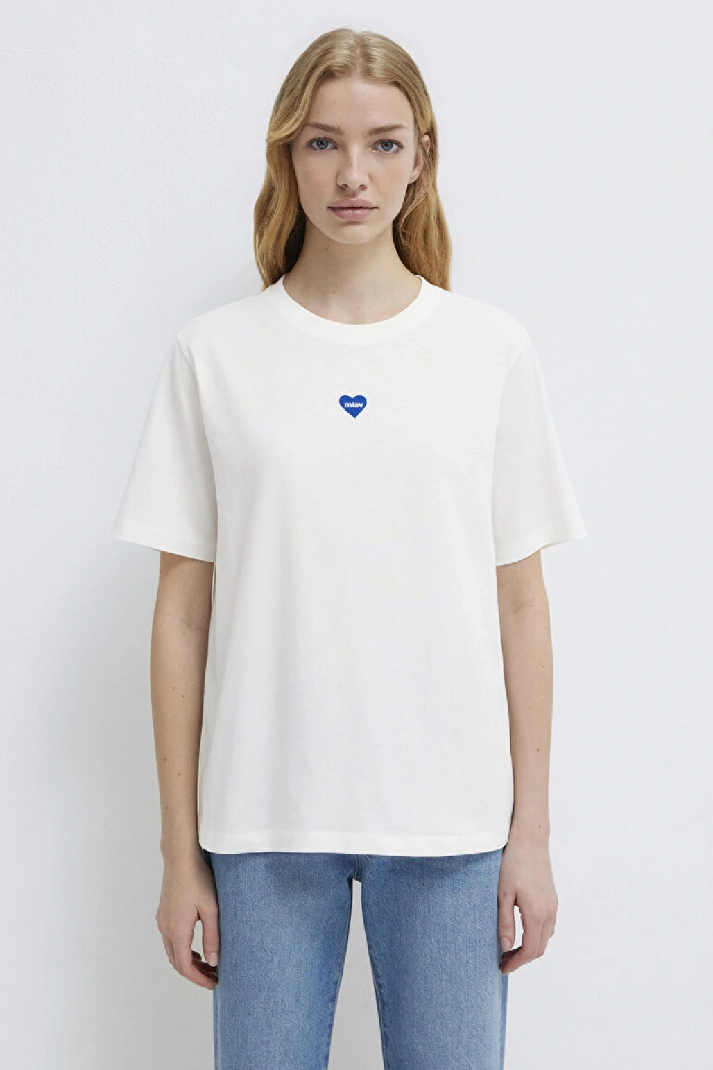 MİAV BASKILI TİŞÖRT Kırık Beyaz